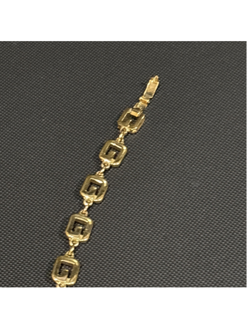 GIVENCHY G Logo Women Unisex Necklace Gold 39cm Used - Picture 8 of 12